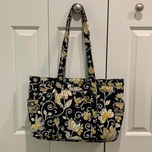 Vera Bradley Large Tote, Yellow Bird (Retired Pattern)